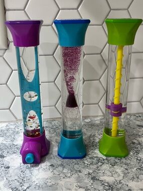 3 hand2mind Sensory Tubes,Travel, Quiet Fidgets, Calm, Anxiety Relief, Classroom